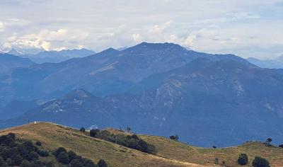 View from the top of Mottarone